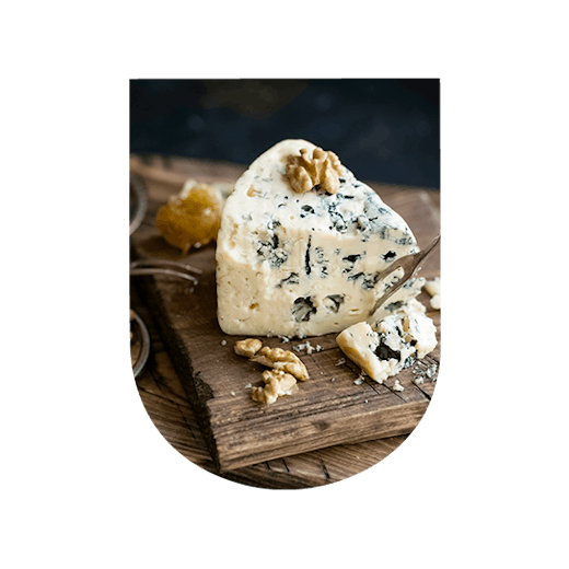 Blue cheese: Roquefort